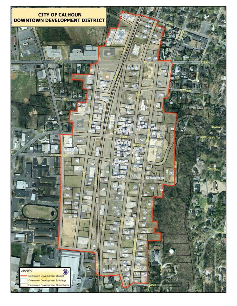 Example Main Street District Map Calhoun Mainstreet